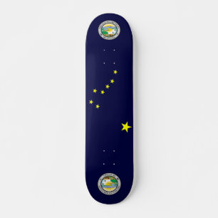 Skateboard Drapeau de l'Alaska