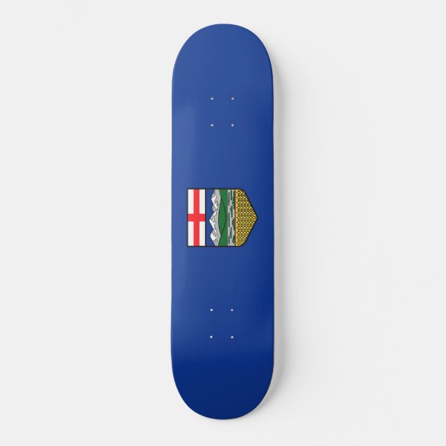 Skateboard Drapeau de l'Alberta (Recto)