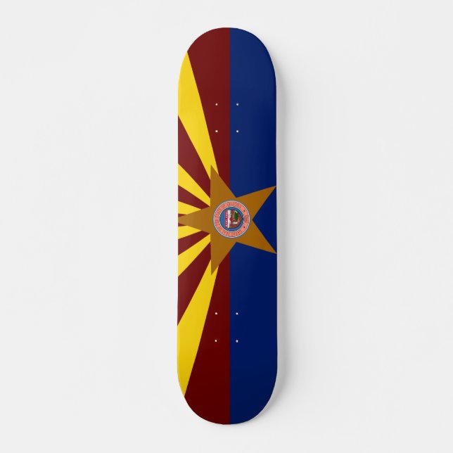 Skateboard Drapeau de l'Arizona (Devant)