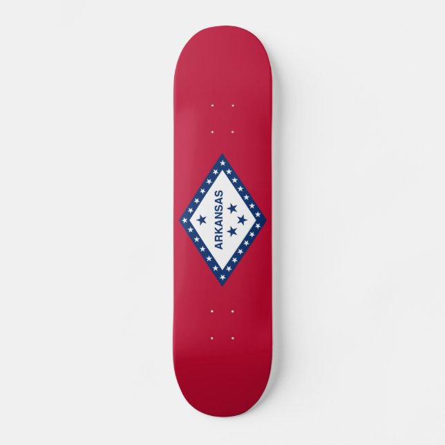 Skateboard Drapeau de l'Arkansas (Recto)