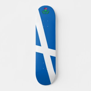 Skateboard Drapeau de l'Écosse avec Chardon
