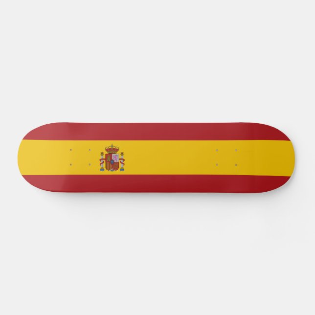 Skateboard Drapeau de l'Espagne (Horz)