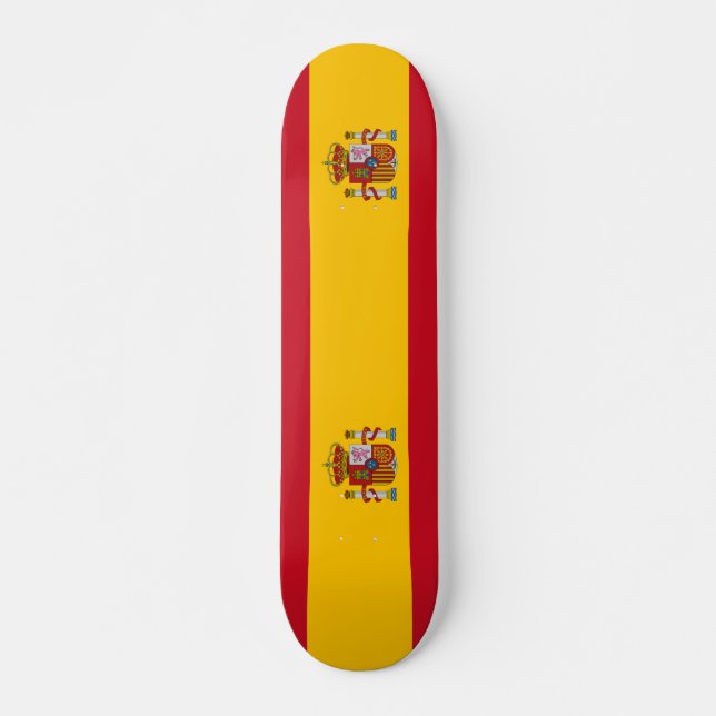 Skateboard Drapeau de l'Espagne (Devant)