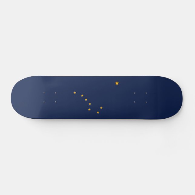 Skateboard Drapeau de l'État d'Alaska (Horz)