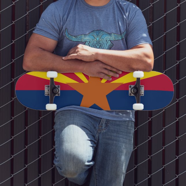 Skateboard Drapeau de l'État d'Arizona (Extérieur 3)
