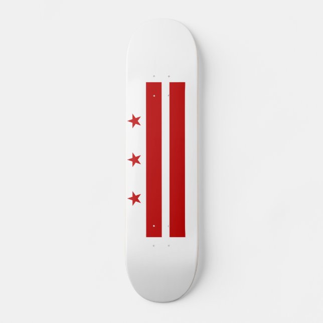 Skateboard Drapeau de l'État de Washington DC (Recto)