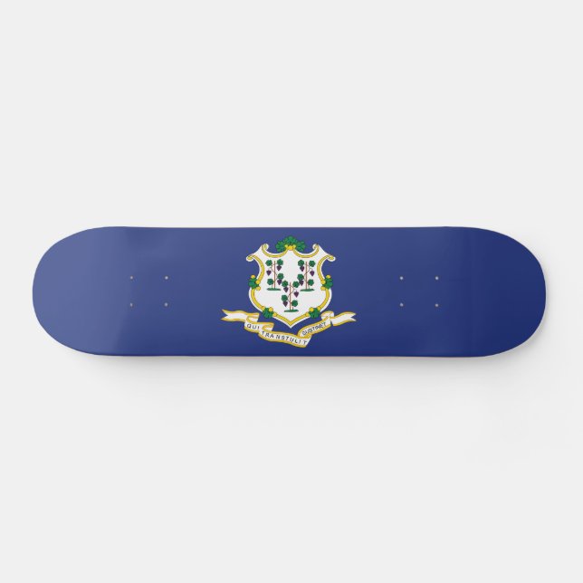 Skateboard Drapeau de l'État du Connecticut (Horz)