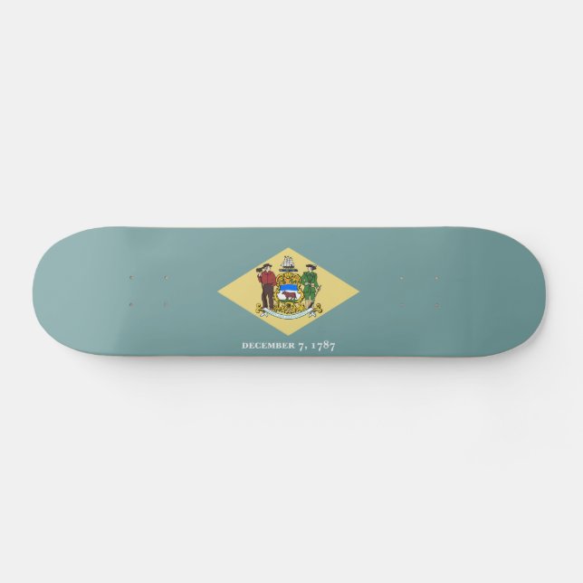 Skateboard Drapeau de l'État du Delaware (Horz)