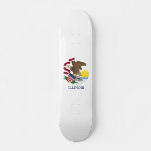 Skateboard Drapeau de l'Illinois