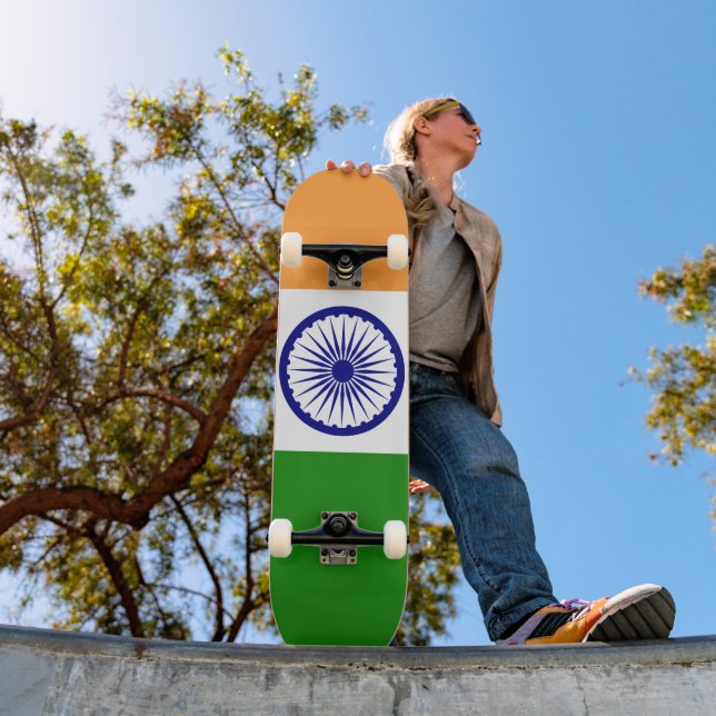 Skateboard Drapeau de l'Inde (Extérieur 1)