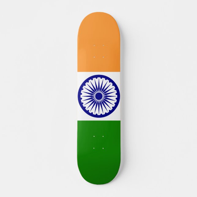 Skateboard Drapeau de l'Inde (Devant)