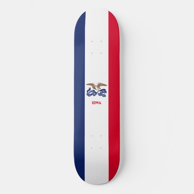 Skateboard Drapeau de l'Iowa (Recto)