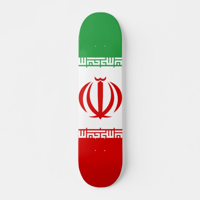 Skateboard Drapeau de l'Iran (Devant)
