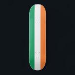 Skateboard Drapeau de l'Irlande<br><div class="desc">Drapeau patriotique de l'Irlande.</div>