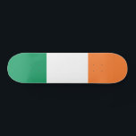 Skateboard Drapeau de l'Irlande<br><div class="desc">Drapeau patriotique de l'Irlande.</div>