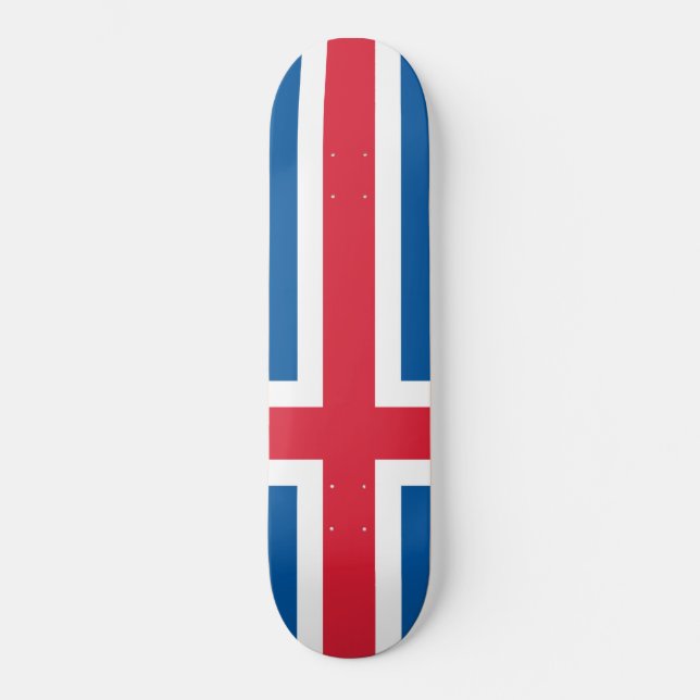 Skateboard Drapeau de l'Islande (Recto)