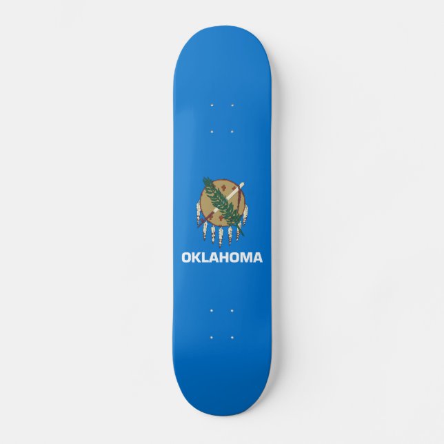 Skateboard Drapeau de l'Oklahoma (Recto)