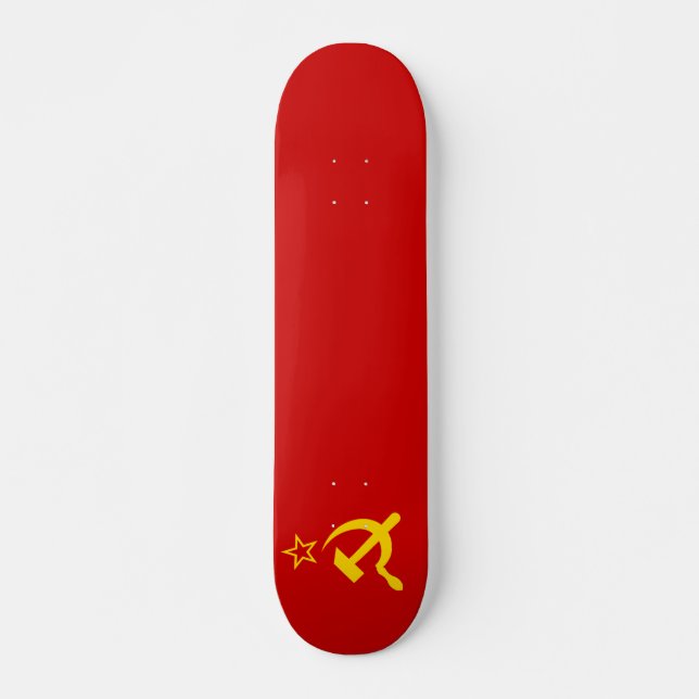 Skateboard Drapeau de l'Union soviétique URSS Communiste Fauc (Devant)