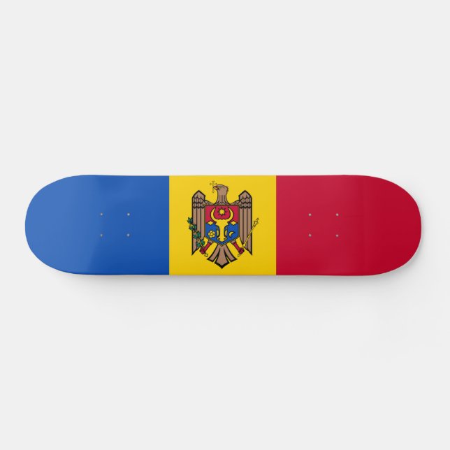 Skateboard Drapeau de Moldova (Horz)