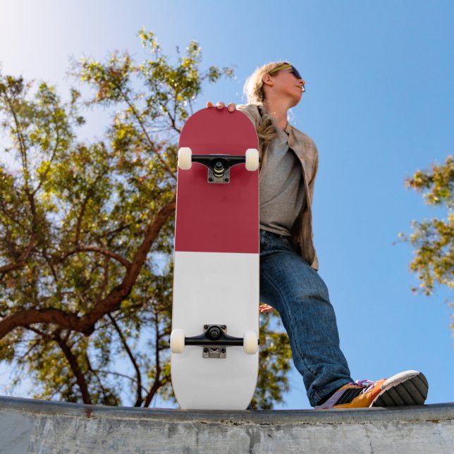 Skateboard Drapeau de Monaco (Extérieur 1)