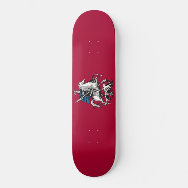 Skateboard Drapeau de Moscou (capitale russe) (Recto)
