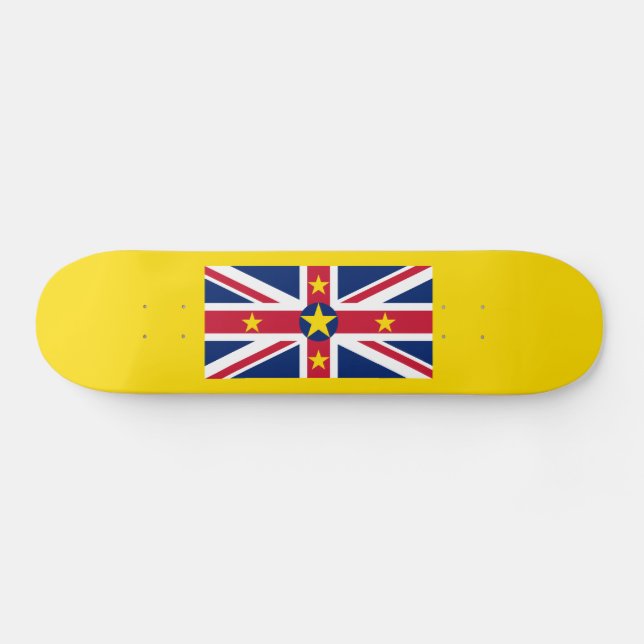 Skateboard Drapeau de Niue (Horz)