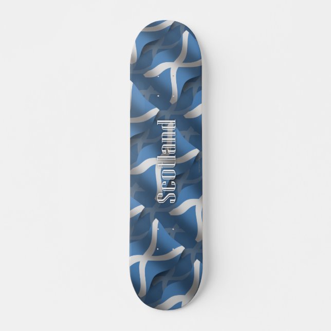 Skateboard Drapeau de ondulation de l'Ecosse (Devant)