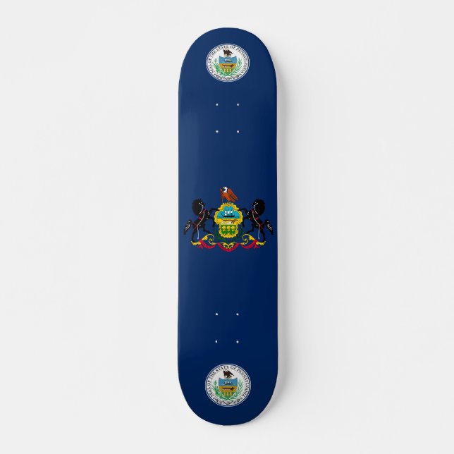Skateboard Drapeau de Pennsylvanie (Devant)