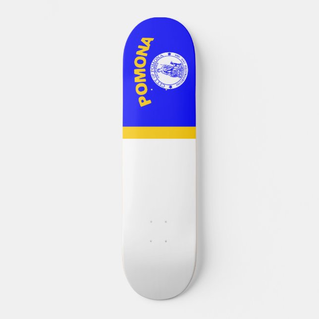 Skateboard Drapeau de Pomona (Californie) (Recto)