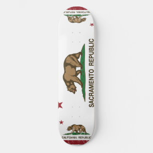 Skateboard Drapeau de République de Sacramento