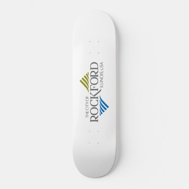 Skateboard Drapeau de Rockford (Illinois) (Recto)