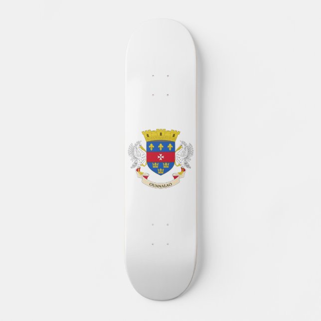 Skateboard Drapeau de Saint-Barthélemy (Recto)
