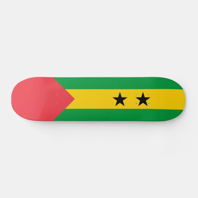 Skateboard Drapeau de Sao Tomé-et-Principe (Horz)