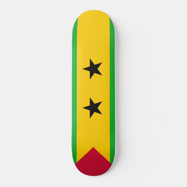 Skateboard Drapeau de São Tomé et Príncipe (Sao Tomé-et-Princ (Recto)