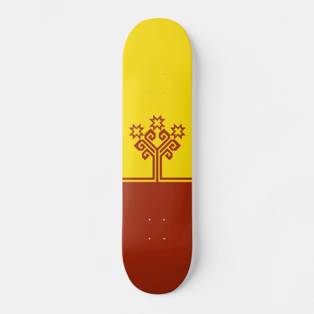 Skateboard Drapeau de Tchouvachie (Recto)