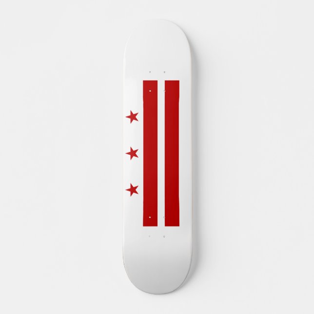Skateboard Drapeau de Washington DC (Devant)