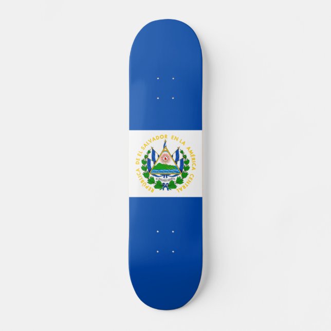 Skateboard Drapeau d'El Salvador (Recto)