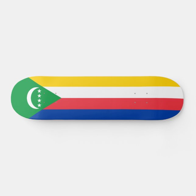Skateboard Drapeau des Comores (Horz)