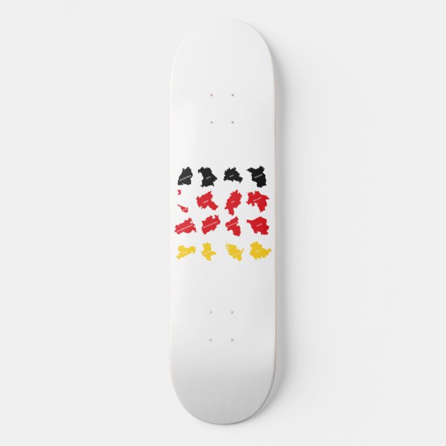 Skateboard Drapeau des États allemands (Recto)
