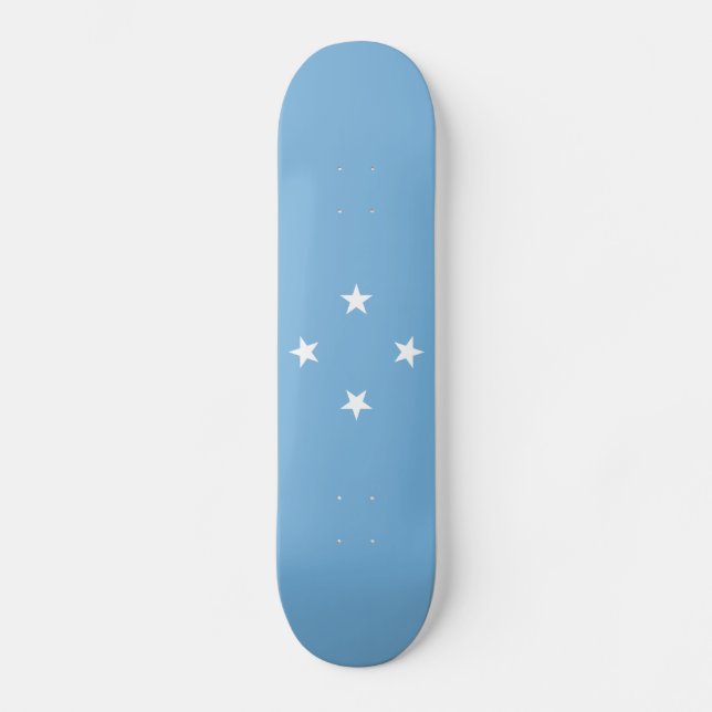 Skateboard Drapeau des États fédérés de Micronésie (Recto)
