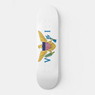 Skateboard Drapeau des îles Vierges américaines
