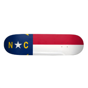 Skateboard Drapeau d'état de la Caroline du Nord