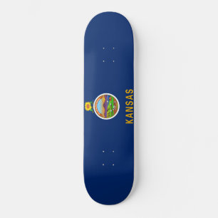 Skateboard Drapeau d'État du Kansas