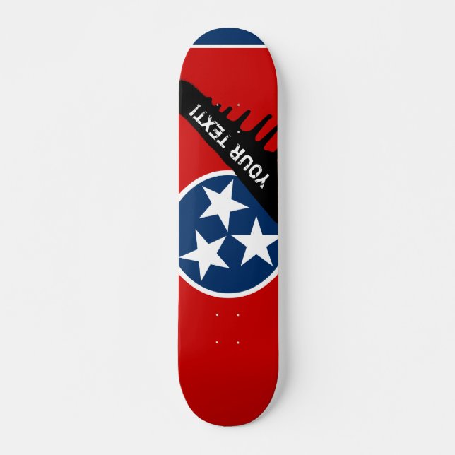 Skateboard Drapeau d'état du Tennessee (Devant)