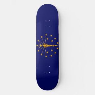 Skateboard Drapeau d'état Indiana