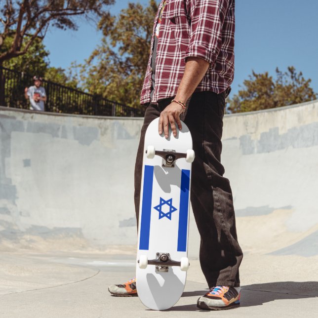 Skateboard Drapeau d'Israël (Extérieur 2)