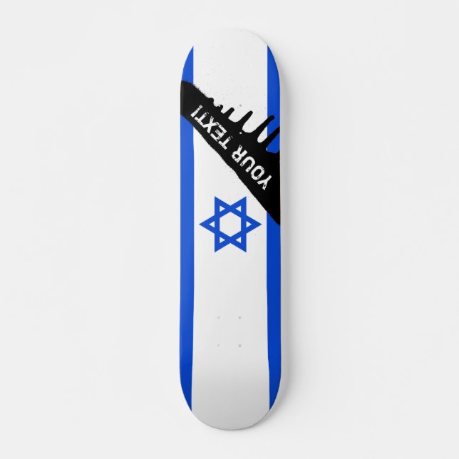 Skateboard Drapeau d'Israélien (Devant)