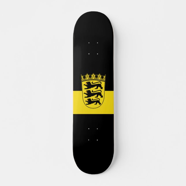 Skateboard Drapeau du Bade-Wurtemberg (Devant)