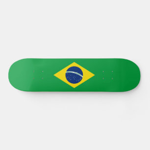 Skateboard Drapeau du Brésil patriotique