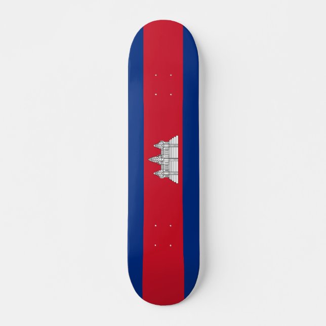 Skateboard drapeau du Cambodge (Devant)